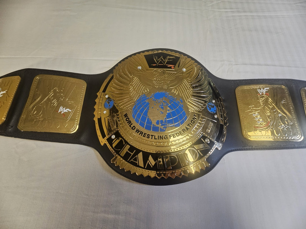 RARE 2001 WWF Attitude Era Championship Title Belt Adult Replica Figures Toy Co.