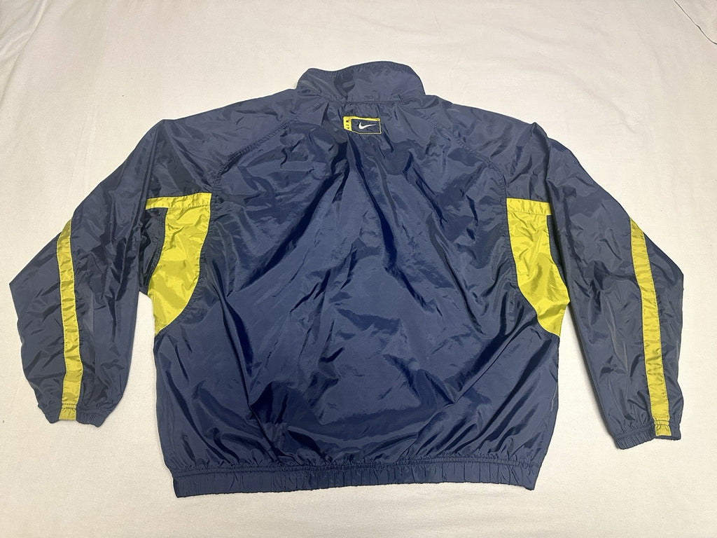 Vintage Nike Windbreaker Navy Men’s XL White Tag 90s Full Zip