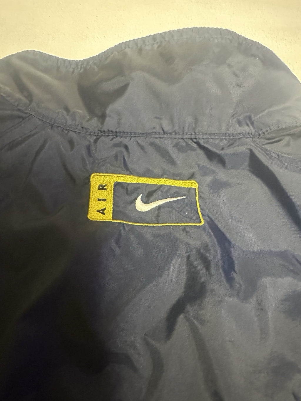 Vintage Nike Windbreaker Navy Men’s XL White Tag 90s Full Zip
