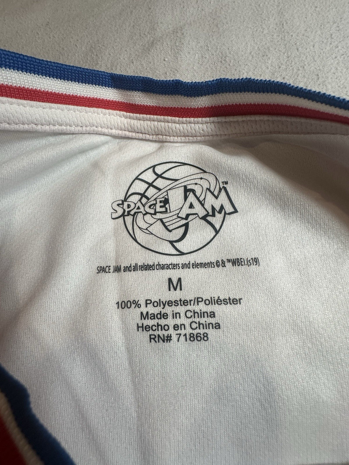 Vintage 1996 Space Jam Tune Squad Jersey Bugs #1 M