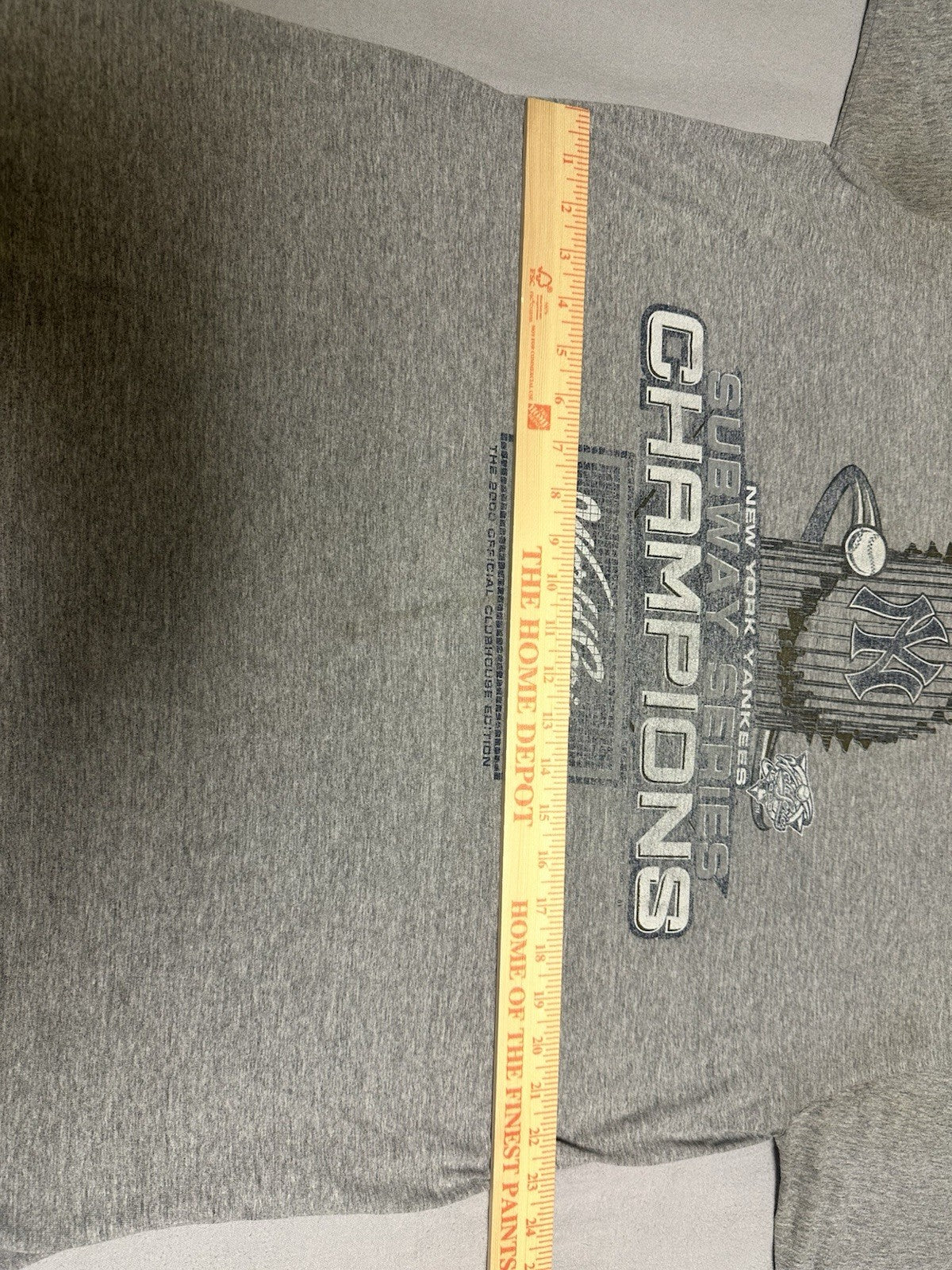 Vintage 2000 Lee Sport New York Yankees Subway Series Champions T-Shirt Grey XL