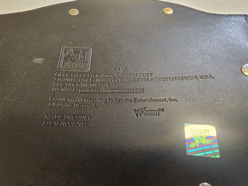 Original 2001 Figures Toy Co. BIG EAGLE Championship WWF Title Replica Belt