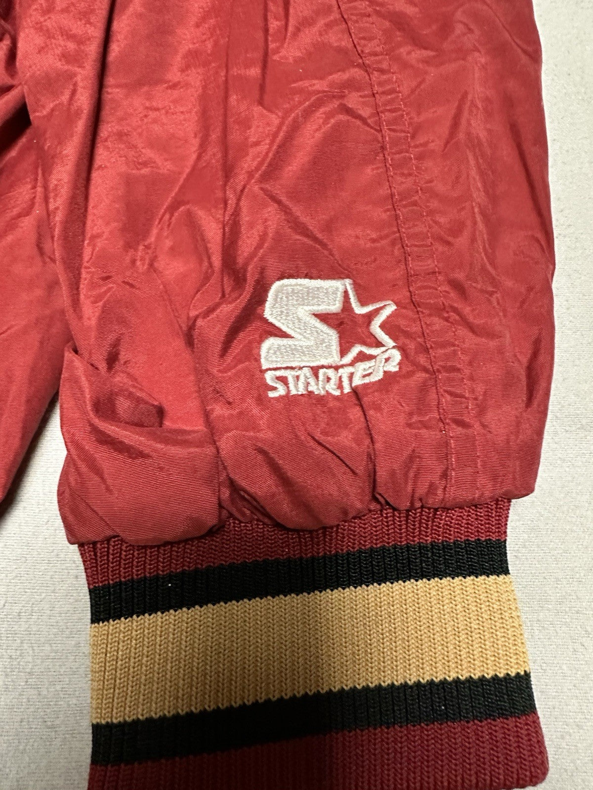 Vintage Starter Pro Line San Francisco 49ers Pullover Jacket Men’s XL Red NFL