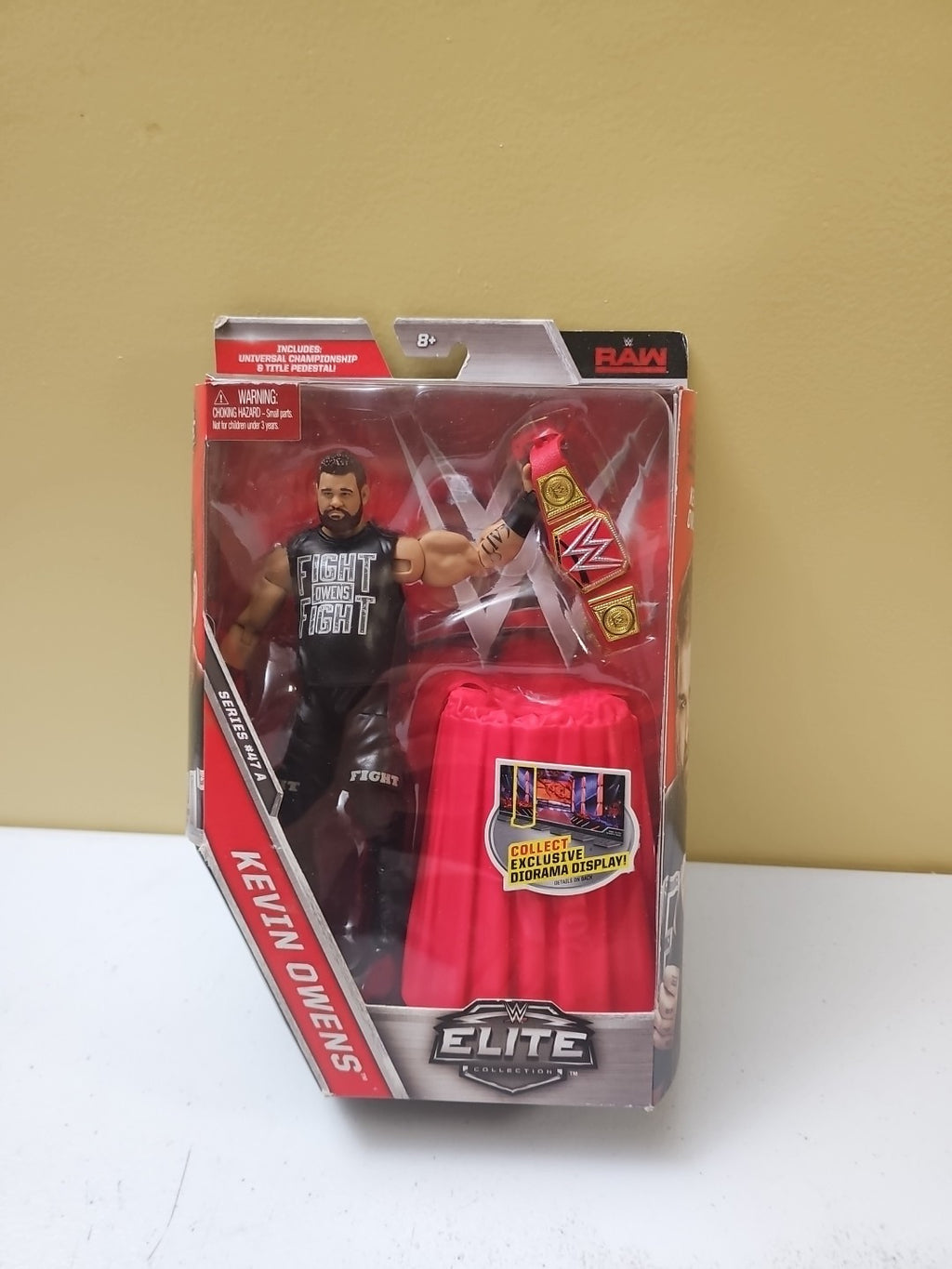 2016 WWE WWF Kevin Owens Elite Series 47 A Wrestling Figure  New In Box W/belt
