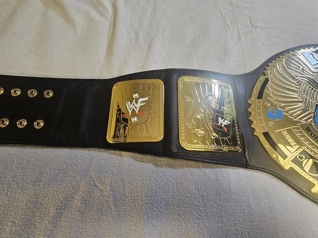 Original 2001 Figures Toy Co. BIG EAGLE Championship WWF Title Replica Belt