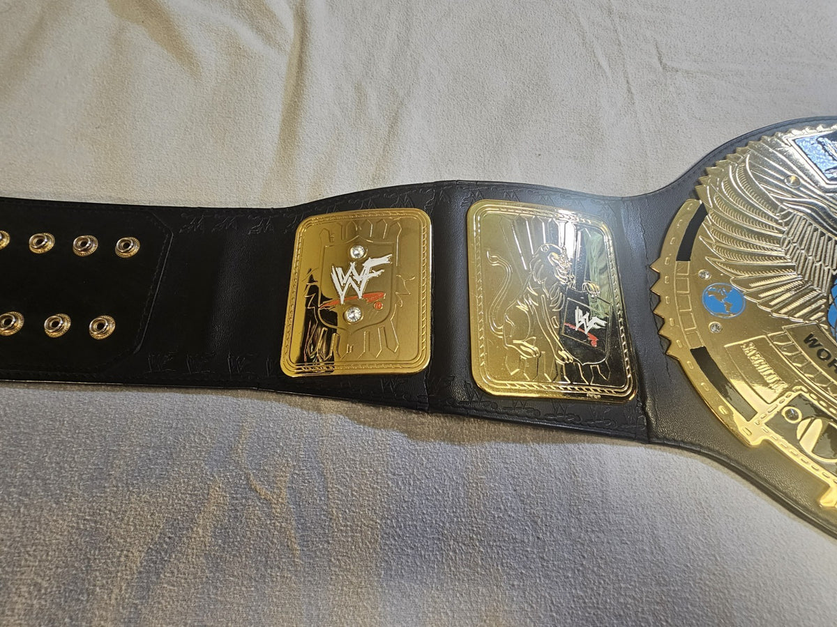 Original 2001 Figures Toy Co. BIG EAGLE Championship WWF Title Replica Belt