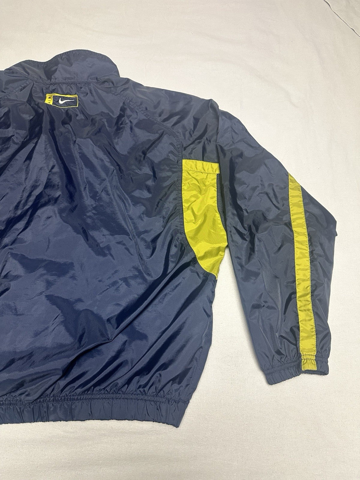 Vintage Nike Windbreaker Navy Men’s XL White Tag 90s Full Zip