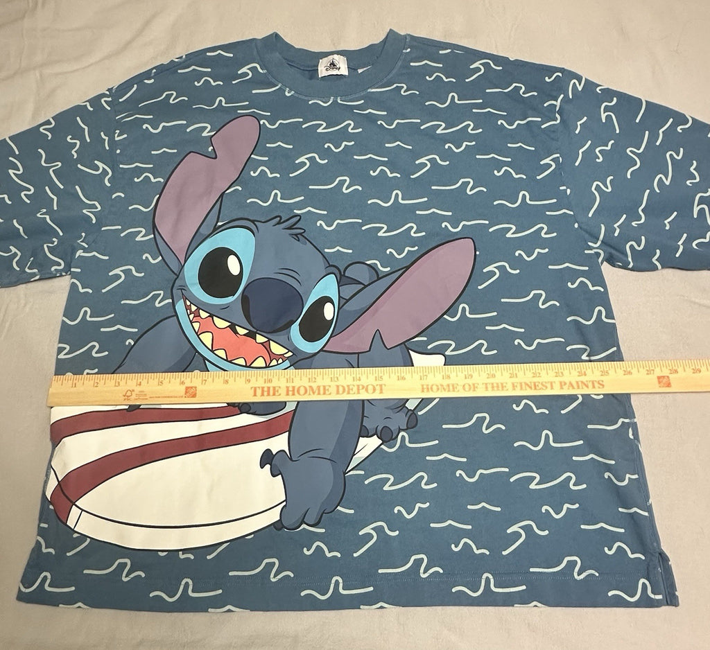 Walt Disney World WDW Surf Stitch Blue Celebration Spirit Jersey  XL - Surfboard