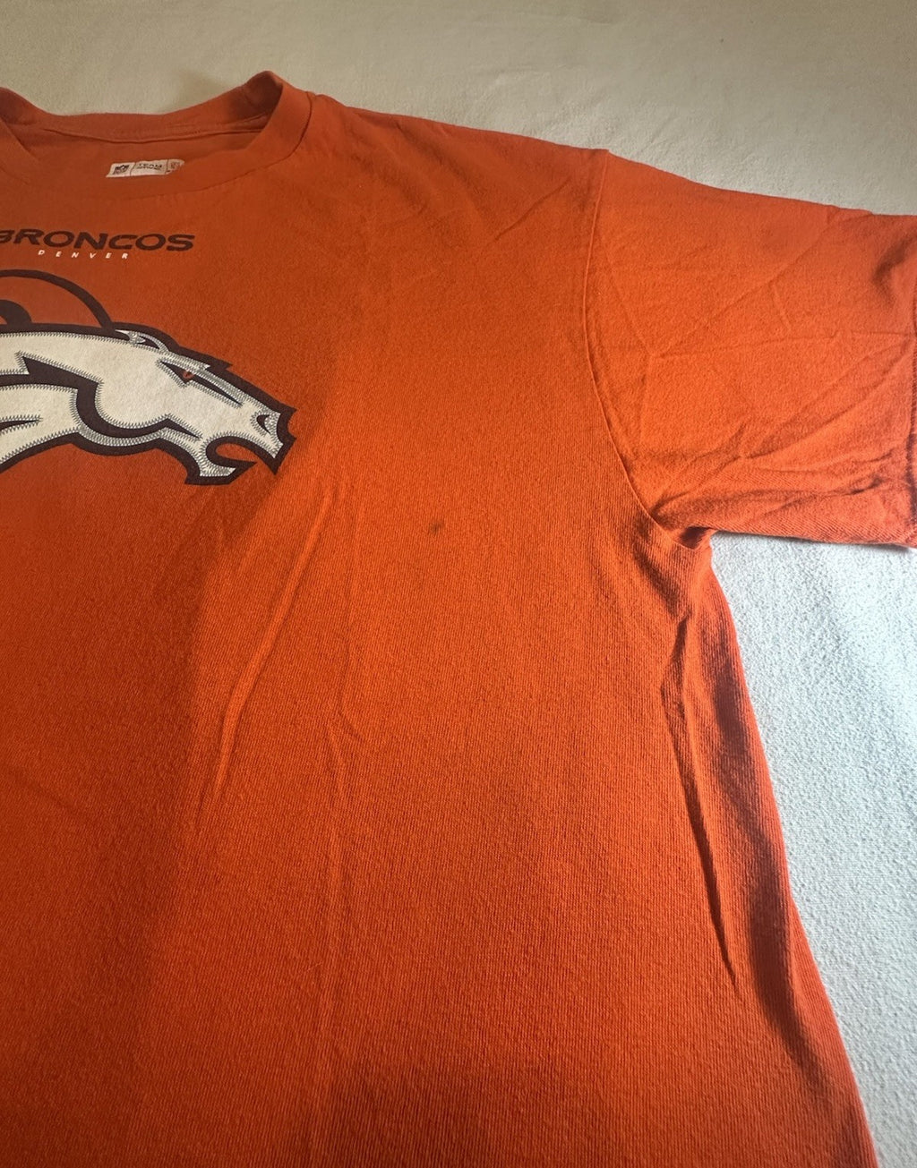 NFL Team Apparel Denver Broncos Peyton Manning Orange Football Shirt XL