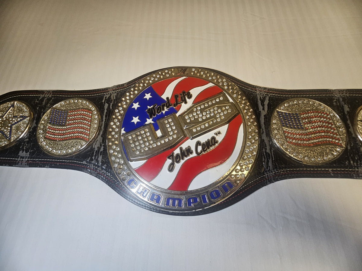 Official WWE John Cena United States US Championship Spinner Title Belt Replica