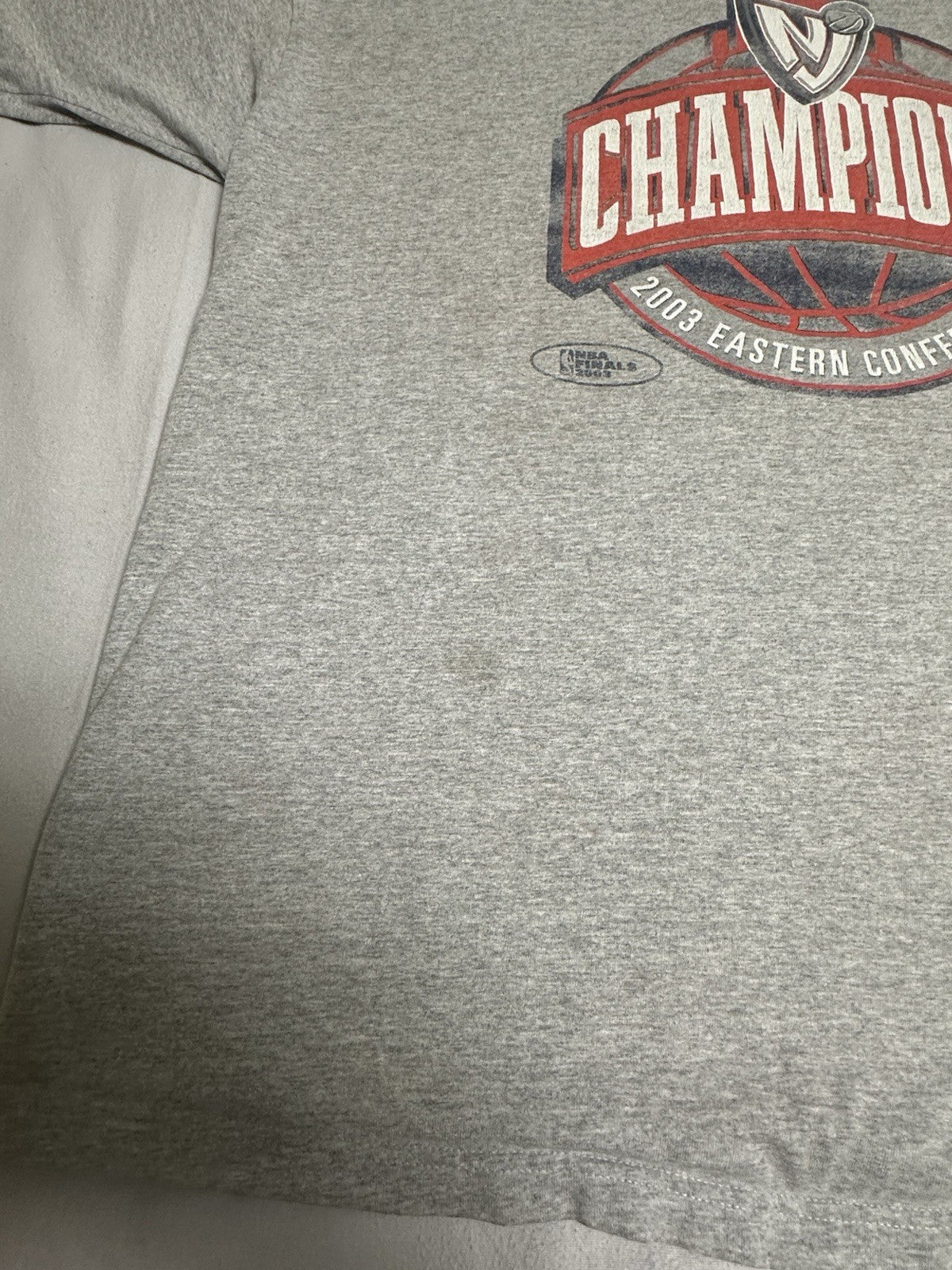 Vintage 2003 New Jersey Nets Easter conference Champions locker room tee XL
