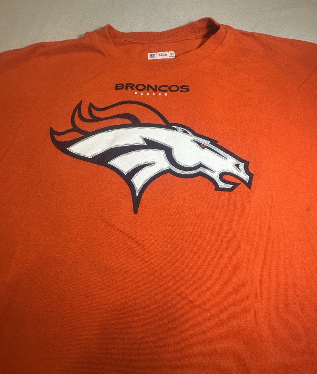 NFL Team Apparel Denver Broncos Peyton Manning Orange Football Shirt XL