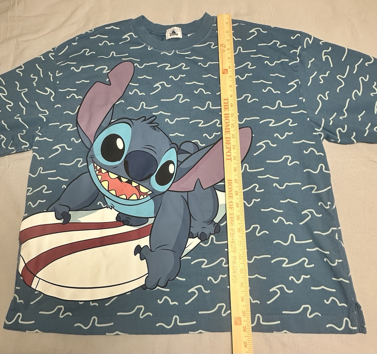 Walt Disney World WDW Surf Stitch Blue Celebration Spirit Jersey  XL - Surfboard