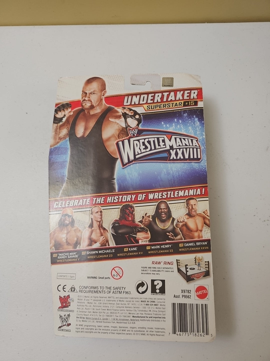 2012 WWE WWF Mattel Undertaker Wrestling Figure Wrestlemania Heritage #15