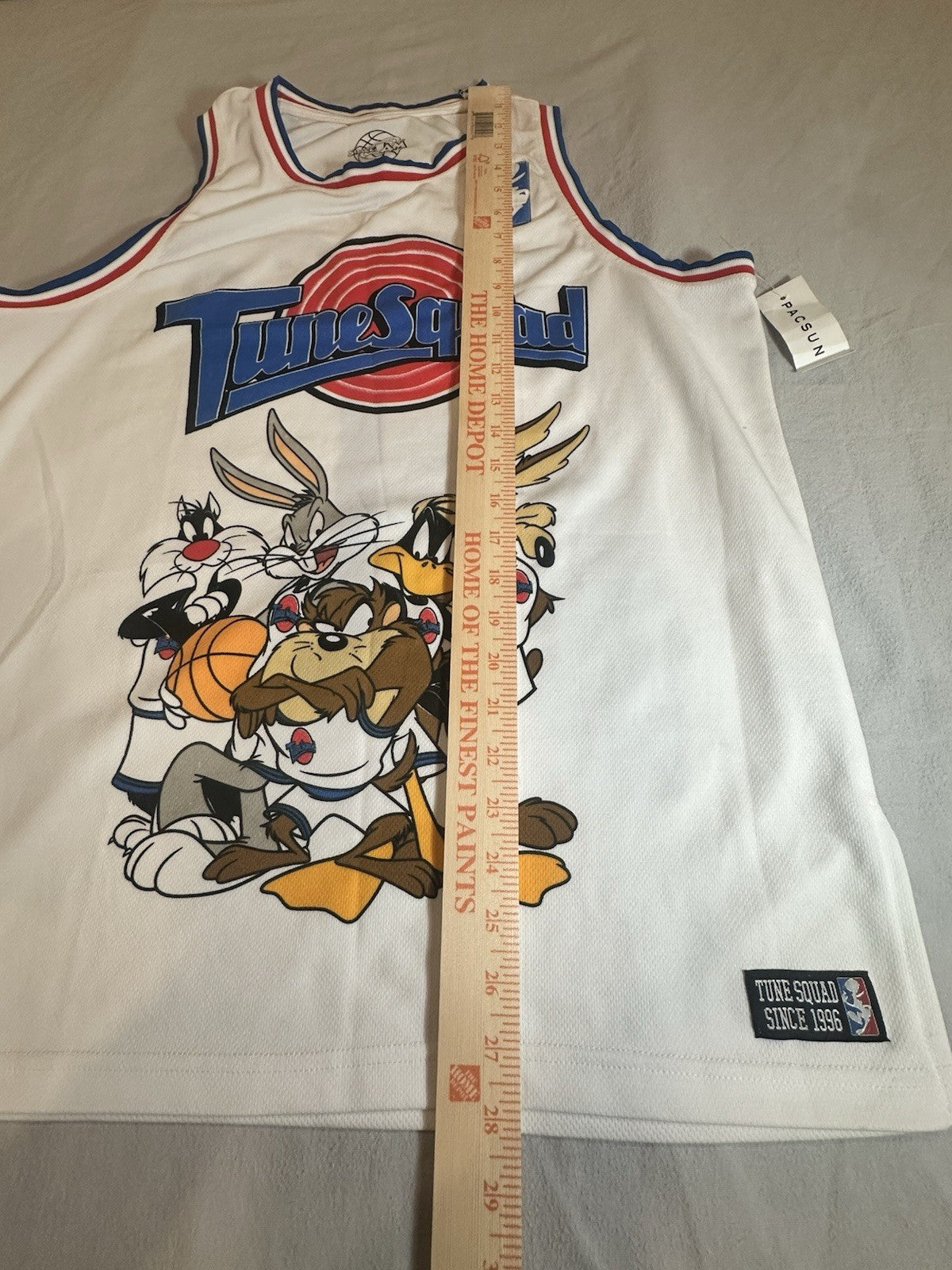 Vintage 1996 Space Jam Tune Squad Jersey Bugs #1 M