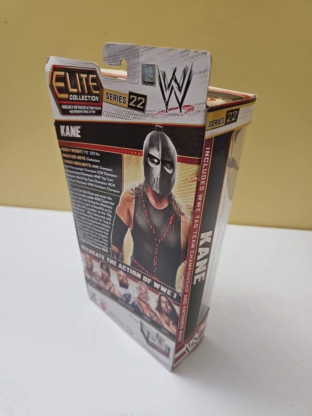WWE Kane Elite Series 22 Action Figure w/ Mask And Tag Team Belt