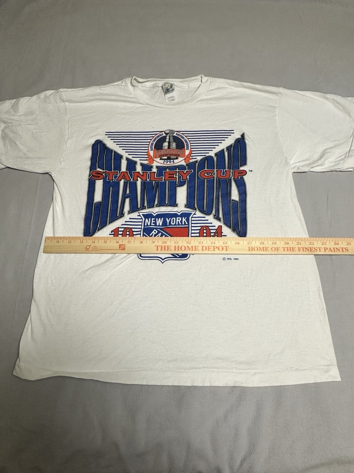 Vintage 1994 New York Rangers Shirt Mens XL NHL Stanley Cup Logo 7 90s