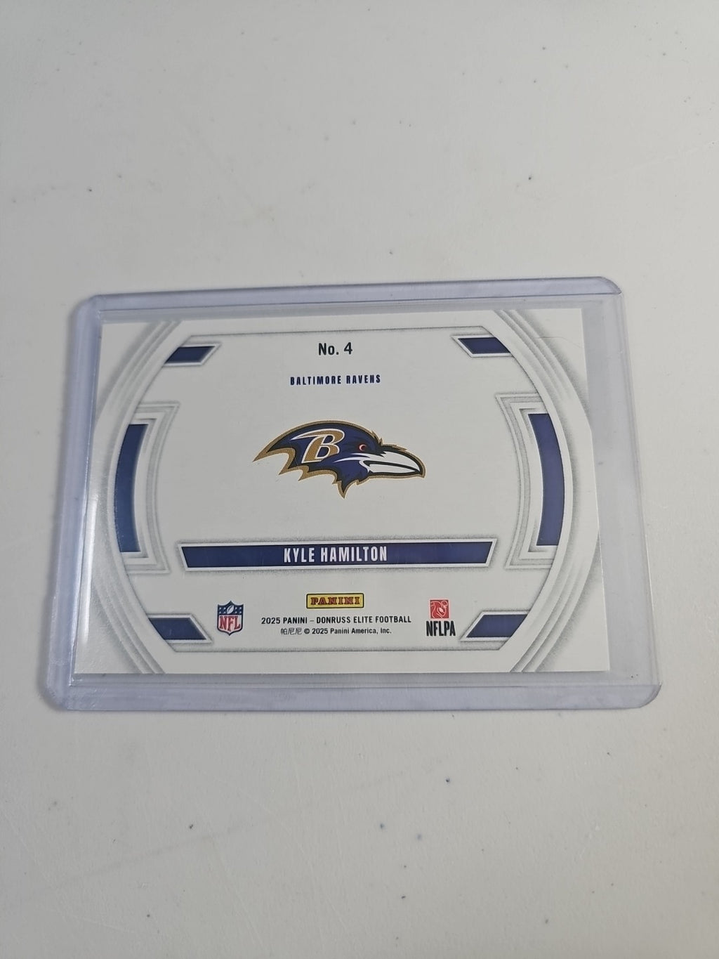 2025 Panini Donruss Elite Pink Foil Field Vision Kyle Hamilton Baltimore Raven