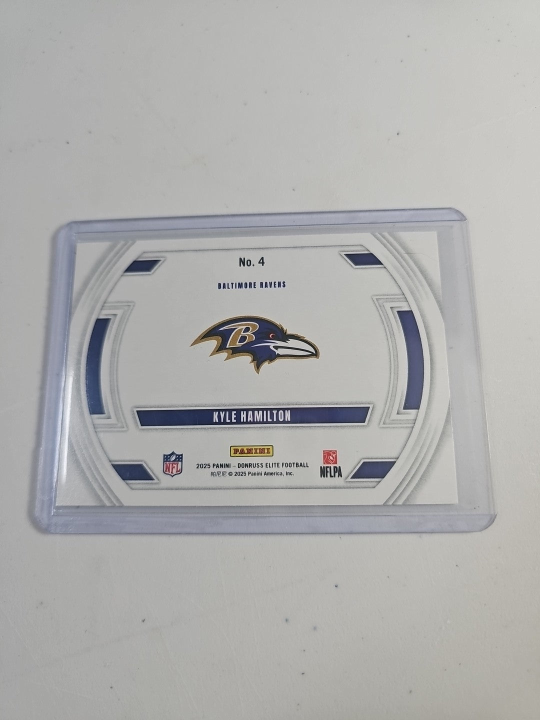 2025 Panini Donruss Elite Pink Foil Field Vision Kyle Hamilton Baltimore Raven