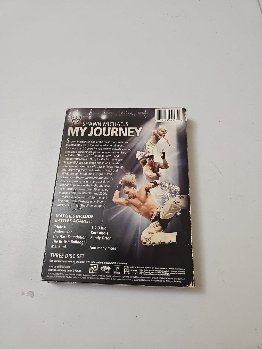WWE: Shawn Michaels - My Journey (DVD, 2010, 3-Disc Set)Autohraphed